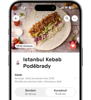 Náhled do mobilní aplikace Reservo Eats